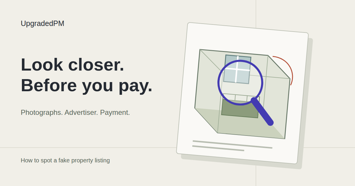 How to spot a fake property listing