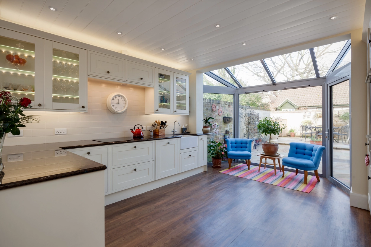 A bright modern kitchen in a Bishopston rental home near Gloucester Road