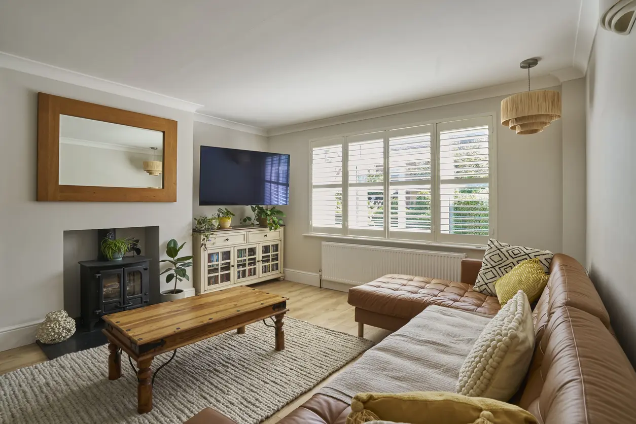 A period property living room in Bedminster, Bristol styled for rental