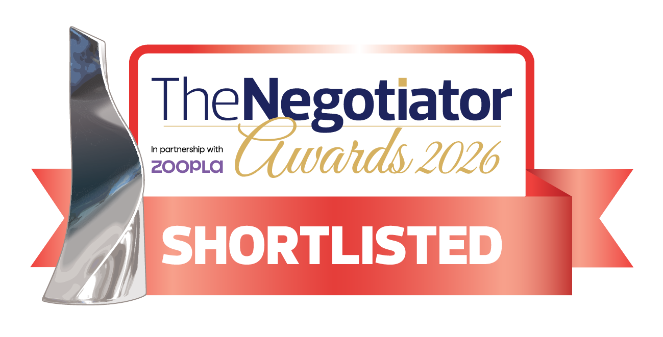 The Negotiator Awards 2026 shortlisted badge, in partnership with Zoopla